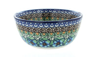 Mardi Gras Dessert Bowl Polish Pottery