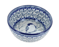 Polish Pottery Bluebird Dessert Bowl