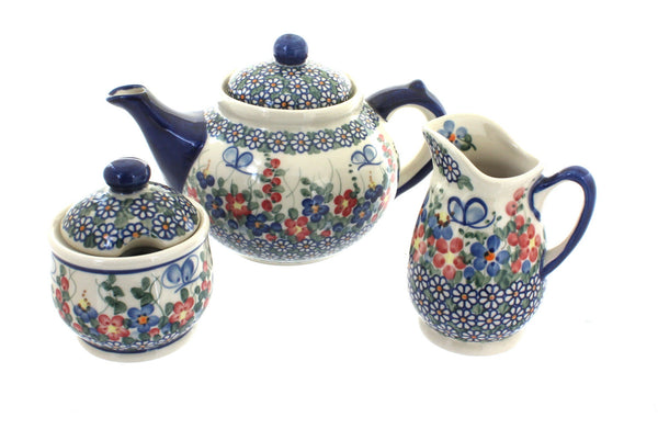 Garden Butterfly 3 Piece Tea Set