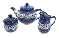 Polish Pottery Savannah 3 Piece Tea Set