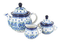 Polish Pottery Kalina Three Piece Tea Set