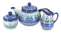 Polish Pottery Misty 3 Piece Tea Set