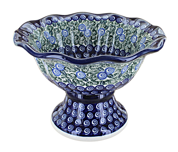 Seaside Swirl Pedestal Bowl