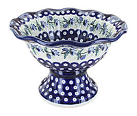 Polish Pottery Sweet Annie Pedestal Bowl