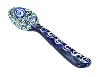 Polish Pottery Seaside Swirl Sugar Spoon