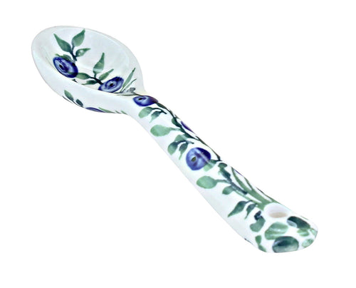 Polish Pottery Porcelain Vine Sugar Spoon