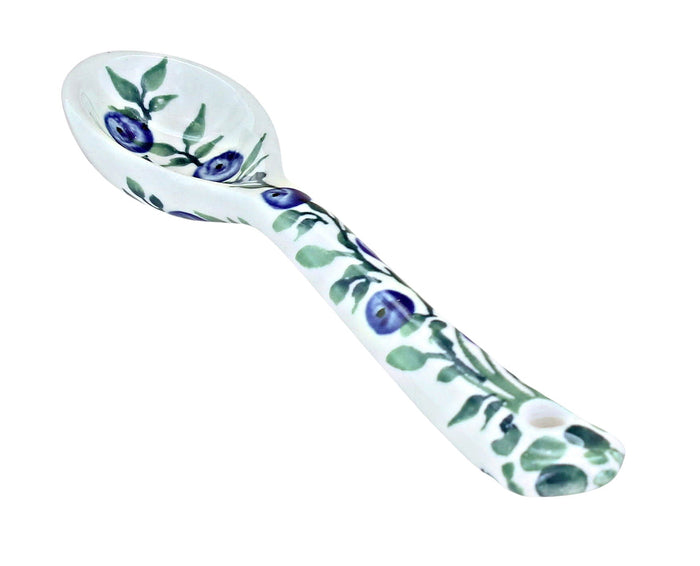 Polish Pottery Porcelain Vine Sugar Spoon