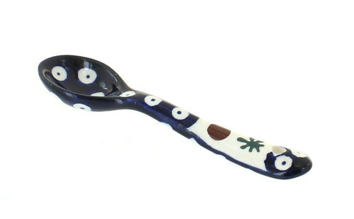 Polish Pottery Nature Sugar Spoon