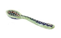 Polish Pottery Mosaic Flower Sugar Spoon