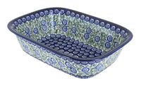 Polish Pottery Seaside Swirl Loaf Baker