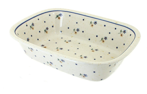 Polish Pottery Country Meadow Loaf Baker