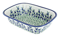 Polish Pottery Porcelain Vine Loaf Baker