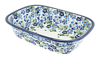 Polish Pottery Vintage Violet Loaf Baker