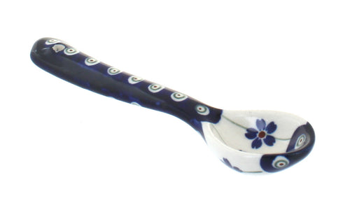 Polish Pottery Flowering Peacock Teaspoon