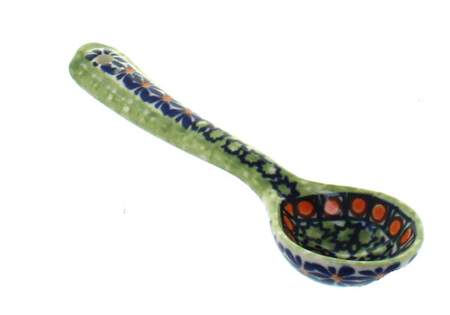 Polish Pottery Mosaic Flower Teaspoon