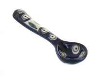 Polish Pottery Peacock Teaspoon