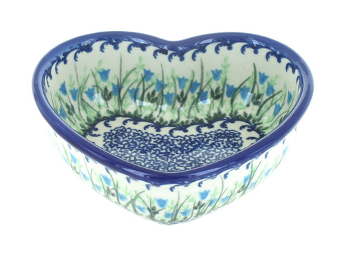 Polish Pottery Misty Heart Bowl