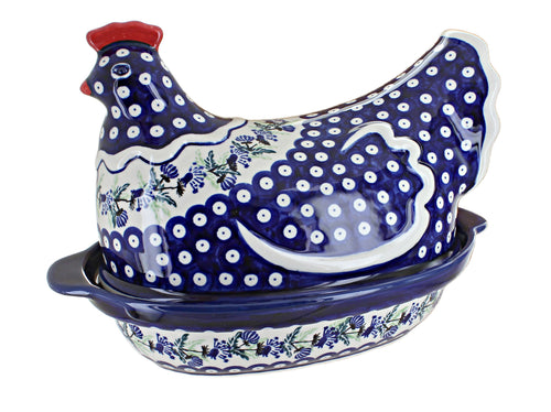 Polish Pottery Sweet Annie Hen Baker
