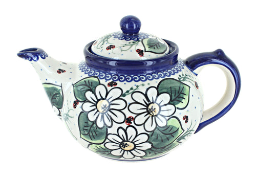 Polish Pottery Ladybug Teapot