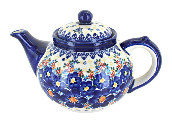 Blue Dahlia Teapot