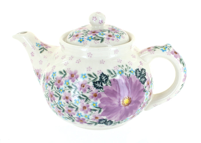 Polish Pottery Lilac Garden Teapot