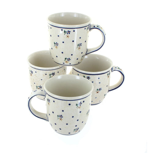 Polish Pottery Country Meadow 4 Piece Mug Set