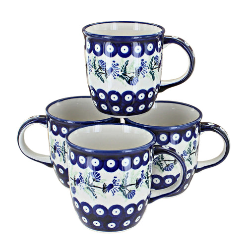 Polish Pottery Sweet Annie 4 Piece Mug Set