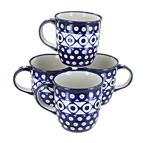 Polish Pottery Xandra 4 Piece Mug Set