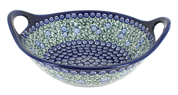 Seaside Swirl Medium Bowl with Handles