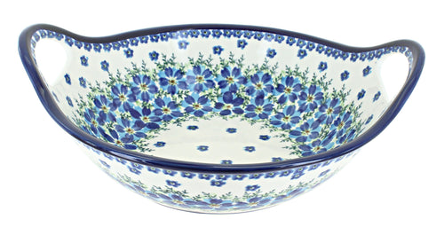 Polish Pottery Kalina Medium Bowl with Handles