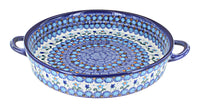 Polish Pottery Savannah Large Round Baker with Handles