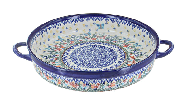 Garden of Eden Large Round Baker with Handles