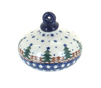 Polish Pottery Rustic Pines Flat Christmas Ornament