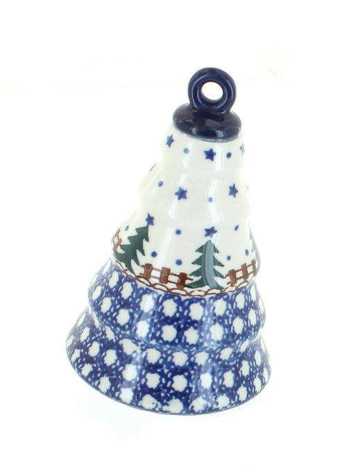 Polish Pottery Rustic Pines Christmas Tree Ornament