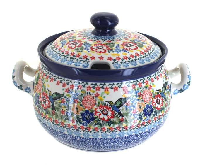 Polish Pottery Hummingbird Soup Tureen