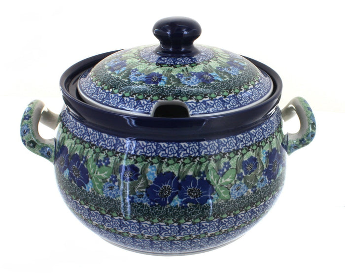 Polish Pottery Sapphire Fields Soup Tureen