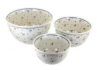 Polish Pottery Country Meadow Mixing Bowl Set