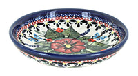 Polish Pottery Floral Butterfly Small Shallow Dish