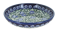 Polish Pottery Seaside Swirl Medium Shallow Dish