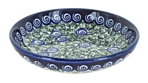 Polish Pottery Seaside Swirl Medium Shallow Dish