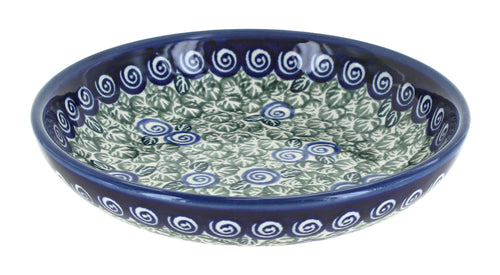 Polish Pottery Seaside Swirl  Large Shallow Dish