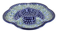 Polish Pottery Seaside Swirl Chip & Dip Tray