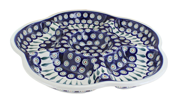 Peacock Chip & Dip Tray