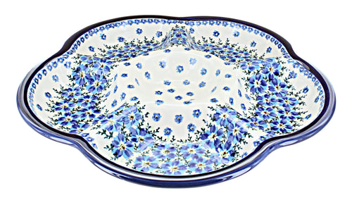 Polish Pottery Kalina Chip & Dip Tray