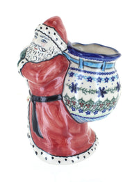 Polish Pottery Winter Celebration Santa Claus