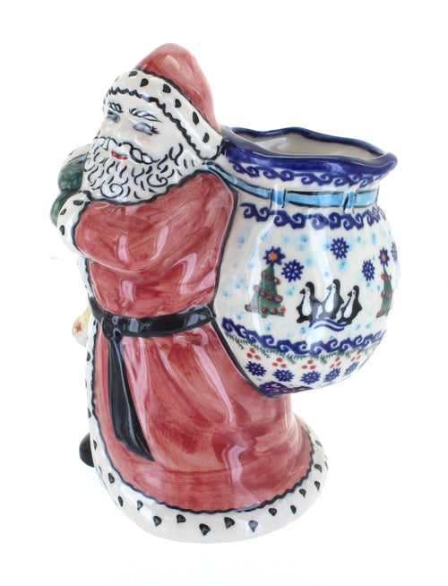 Polish Pottery Arctic Holidays Santa Claus