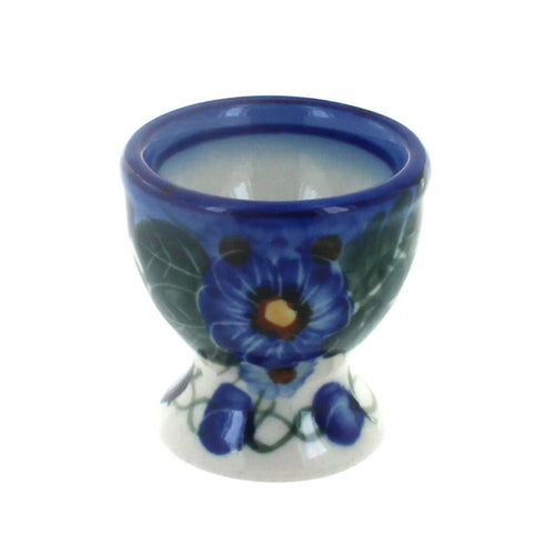 Polish Pottery Forget Me Not Egg Cup