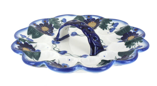 Forget Me Not Egg Plate