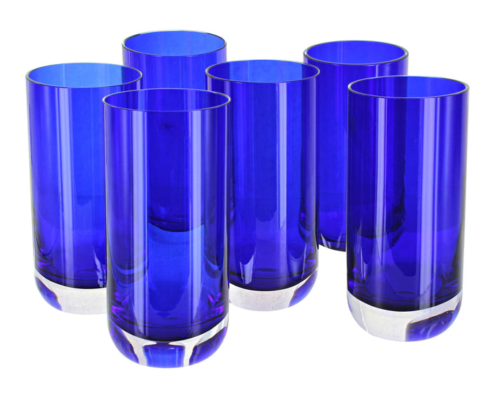 Polish Pottery Cobalt Water Glass - Set of 6