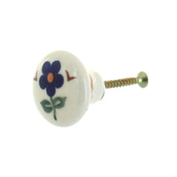 Polish Pottery Aztec Flower Drawer Pull